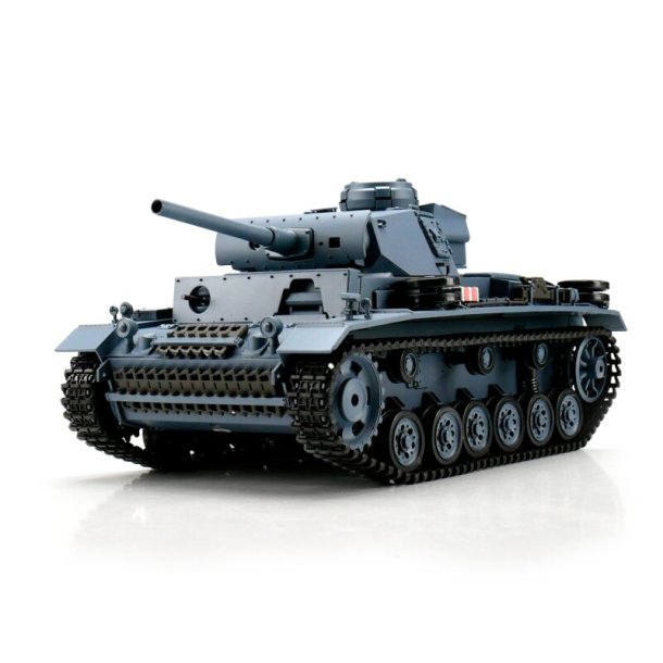 1/16 RC PzKpfw III Vers. L grey BB+IR (Metal Tracks)