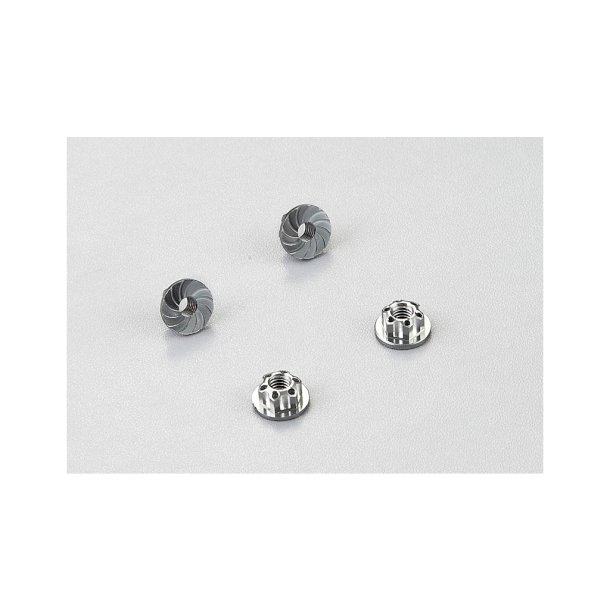 Aluminium wheel nuts (grey) 4pcs.