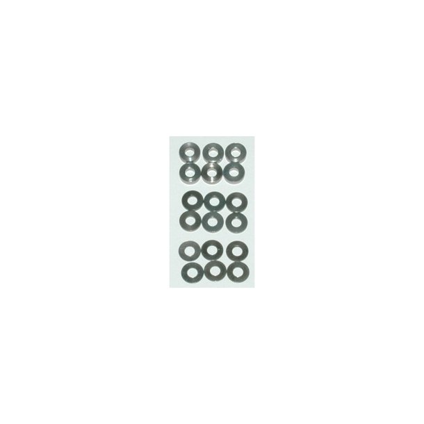 SPEED PACK Alloy Spacers - M3x7mm 0.5-1-2mm (pk18)