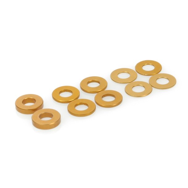 SPEED PACK Alloy Spacers M4x9mm 0.5;1;2mm (pk10)